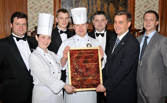 2009 Award-Hand-Out - L'Europe Restaurant