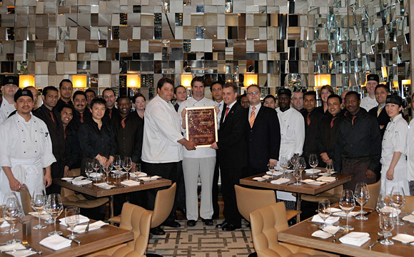 2008 - Award-Hand-Out - South Gate- Restaurant