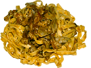 Spelt spaghetti with anchovies