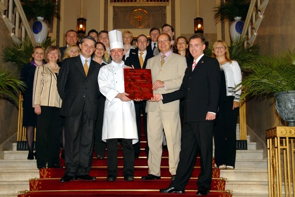 Grand Hotel Europe - Seven Stars and Stripes Award Hand Out