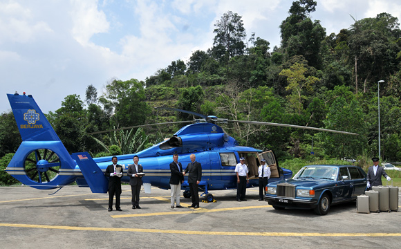 The Chateau - Helicopter Arrival