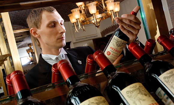 Mr. Alexey Mitrofanov, Chief of Sommelier in the Petrus wine-room