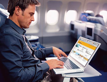 Lufthansa Business Class - Working