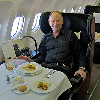 John Lomitola Swiss A340 First Class