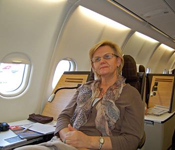 Swiss Business Class A340 - Ingrid Lemme